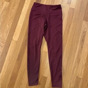 Senita Athletics Deep Red Leggings